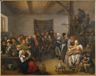 Cena num bar (pintura sobre tela)