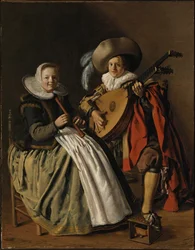 O Dueto, c.1629 (óleo sobre tela)