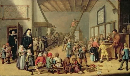 A sala da escola, 1634
