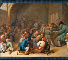 Escola da aldeia (pintura sobre tela)