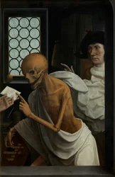Detalhe da Morte e do Miser, c.1515-21 (óleo sobre painel)