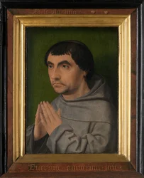 Painel direito do Díptico de um frade franciscano (óleo sobre painel)