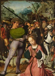 A decapitação de Santa Catarina (óleo sobre painel)