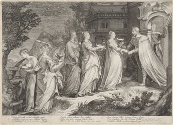 Recepção das virgens sábias pelo noivo Parábola das Virgens Sábias e Tolas (título da série)