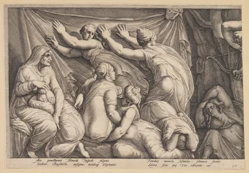 O Castigo de Niobe (Prato 1)