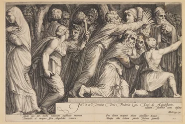 O castigo de Niobe (Prato 4)