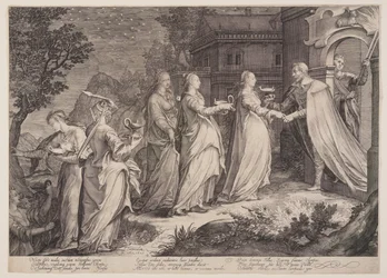 As Virgens Sábias Recebidas por Nosso Senhor, da Parábola das Virgens Sábias e das Virgens Loucas