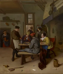Jogadores de cartas numa taberna