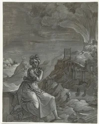 Cassandra lamenta a queda de Tróia. 1550-55