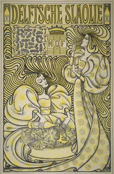 Cartaz para o óleo de salada de Delft, 1894
