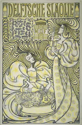 Poster para óleo de salada Delft, pub.1894 (cor litho)
