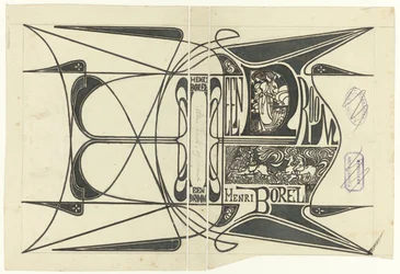 Desenho de banda para: Henri Borel, Um sonho, 1899