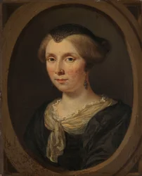 Retrato de Margaretha Verkolje, esposa de Reinier Couturier