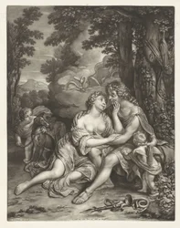 Vênus impede Adonis de caçar