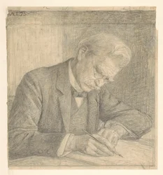 Retrato de J. van der Vegt, escrevendo