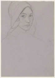 Retrato de uma menina com touca (Karen?)