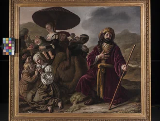 Jacob em busca do perdão de Esaú (óleo sobre tela)