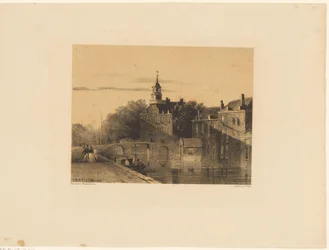 Paisagem de Cityscape com fosso