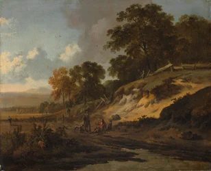 Paisagem com caçadores