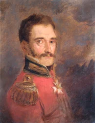 Retrato do general Sir John Elley, soldado britânico, 1821.