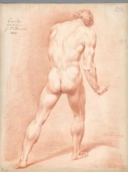 Nu masculino de pé, visto por trás (1º prémio 1803)