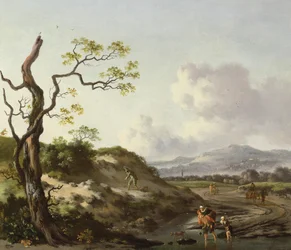 Uma paisagem com viajantes (óleo)