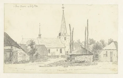 Vista da aldeia de Doorn, com a igreja