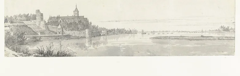 Vista de Nijmegen e do rio Waal