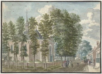 Vista da igreja de Bloemendaal
