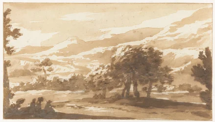 Paisagem montanhosa na Itália