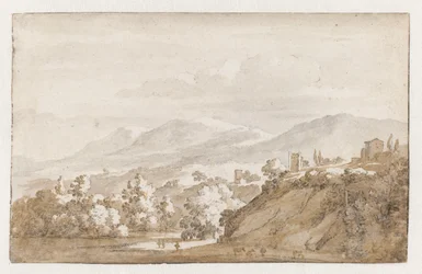 Paisagem montanhosa em Itália