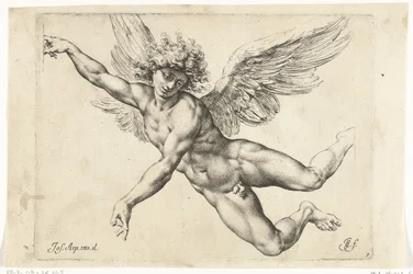 Estudo para um anjo voador nu
Paradigmata graphices variorum artificum (título da série)