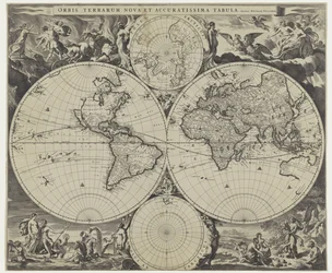 Wereldkaart Um novo e preciso mapa do mundo (título no objeto)