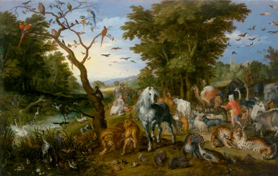 A entrada dos animais na arca de Noé