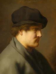 Jovem vestindo uma boina, por volta de 1627-29 (óleo sobre painel de carvalho)