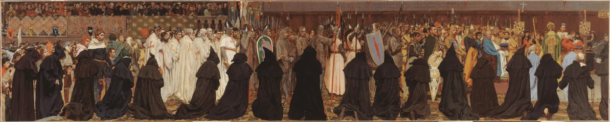 O funeral de Carlos, o Bom, em Bruges, em 22 de abril de 1127
