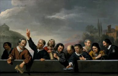 Retratos dos habitantes de St Jobsgasthuis em Utrecht