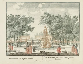 A fonte de Vénus no jardim principal do Palácio Het Loo
Gesichte van het Wijdvermaarde Loo als andere vorstelijke Huisen (título da série)
Admirandorum quadruplex spectaculum (título da série)