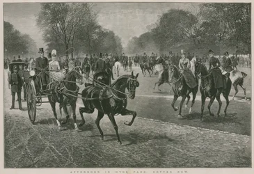 Tarde em Hyde Park, Londres: Rotten Row