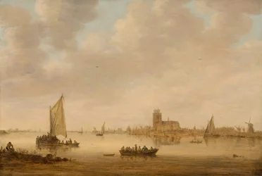 Vista de Dordrecht do Dordtse Kil, 1644.