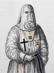 Confraria da Intercessão de Cristo, fundada em 1 de fevereiro de 1500 pelos Cânones regulares de São Salvador em Veneza, Volume II, f 66, de Giovanni di Grevembroch ou Grevenbroch (1731-1807)