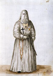 Vestes da Confraria do Sofrimento de Cristo (caneta e tinta e wc no papel)