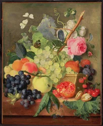 Uma cesta de frutas, 1744 (painel) (par par 86746)