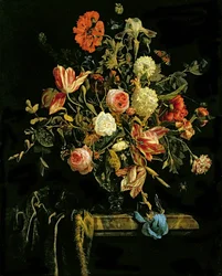 Natureza-morta de flores, 1706