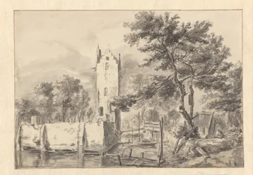 Vista de Kostverloren Manor no Amstel