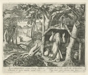 H. Arnulphus de Metz como eremita
Santos e eremitas (título da série)