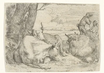 Três vacas e dois pastores