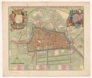 Mapa da cidade de Utrecht
Urbis Traiectiad Rhenum novissima et accuratissima delineatio (título sobre o objecto)