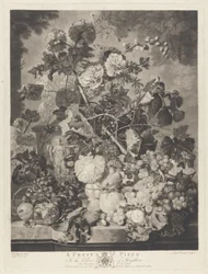 Um pedaço de fruta, gravado por Richard Earlom, 1781