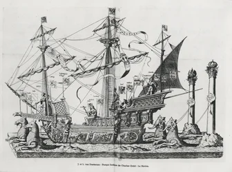 Navio triunfal na procissão fúnebre do imperador Carlos V, 1559